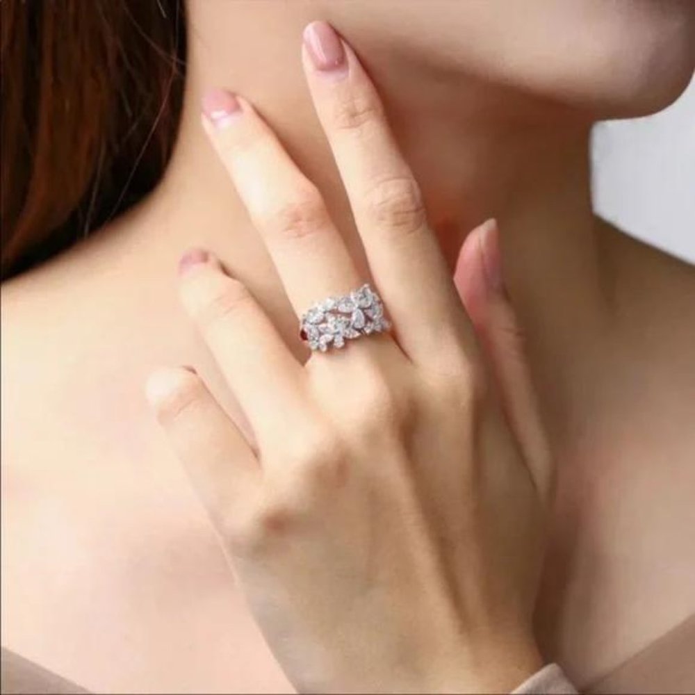 925 STERLING SILVER RING, CUTE RING, SHINY RING. - Picture 3 of 6